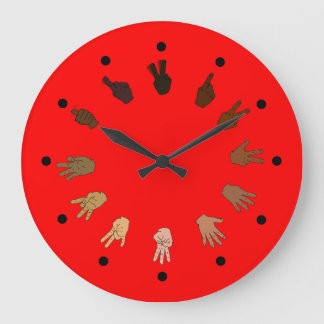 Red ASL Clock