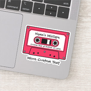 Red Audio Cassette Tape
