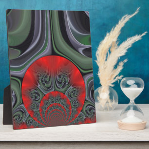 Red Aurora" Art Print Plaque