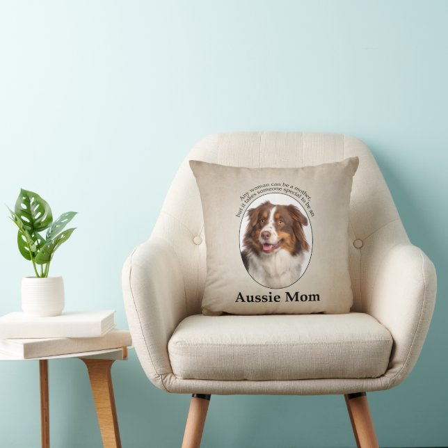 Red Australian Shepherd Mum Cushion (Chair)