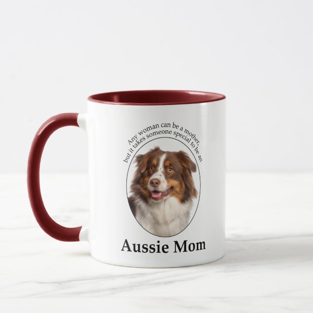 Red Australian Shepherd Mum Mug (Left)