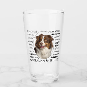Red Australian Shepherd Traits Glass
