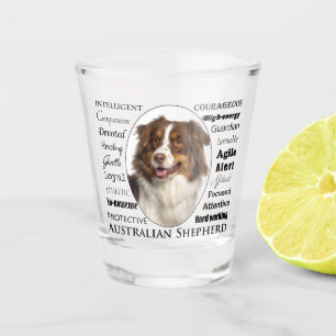 Red Australian Shepherd Traits Shot Glass