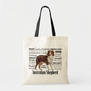 Red Australian Shepherd Traits Tote Bag