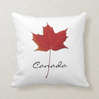 Red autumn canadian maple leaf - Canada Cushion
