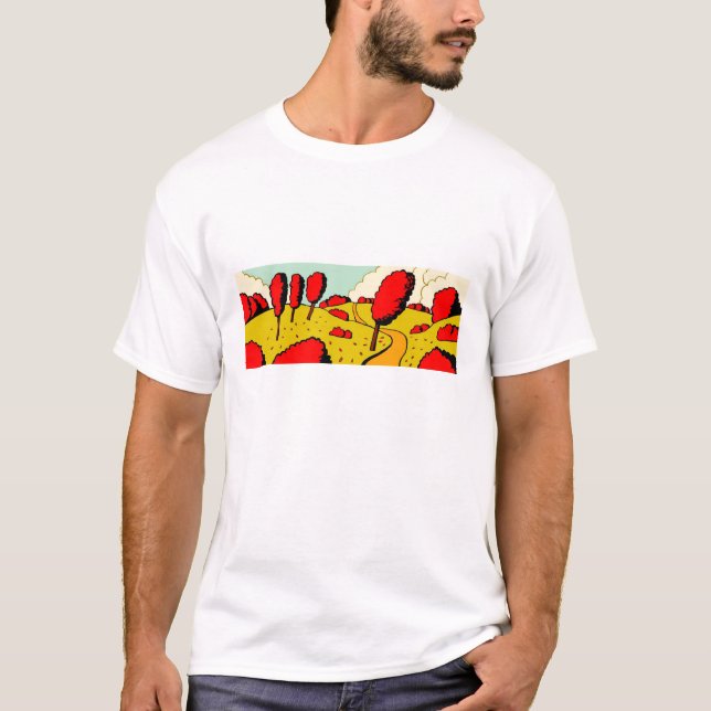 Red Autumn - Customised T-Shirt (Front)