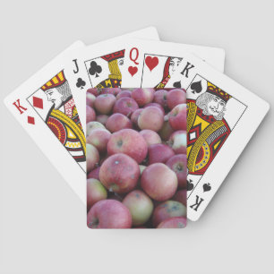 Red Autumn Harvest Apples Playing Cards