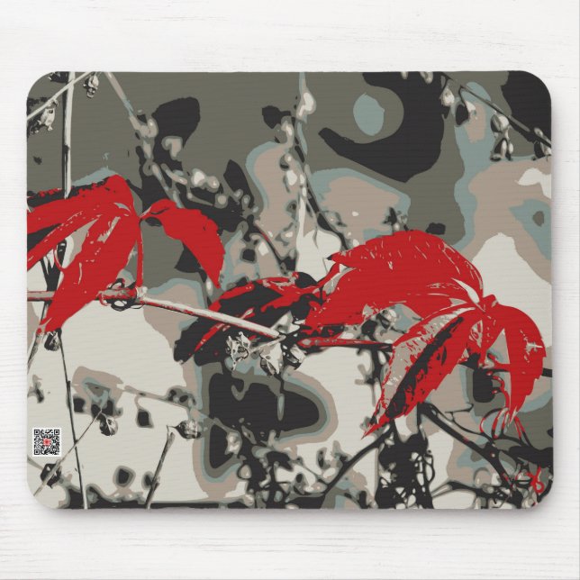 Red Autumn Mouse Mat (Front)