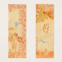 Red Autumn Personalised Bookmark