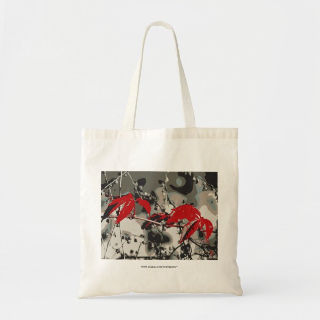 Red Autumn Tote Bag (Front)