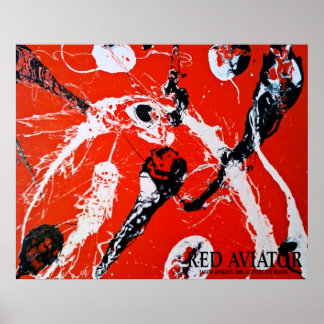 RED AVIATOR POSTER