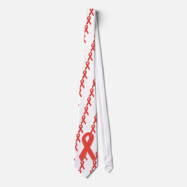 Red Awareness Ribbon Tie (Front)