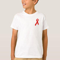 Red Awareness Ribbon + your message