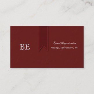 Red Awareness Support Professional Business Cards