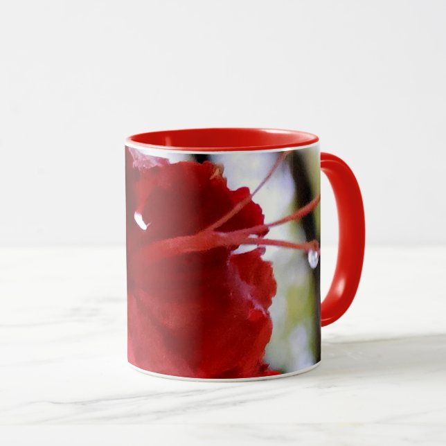 Red Azalea Flowers Mug (Front Right)