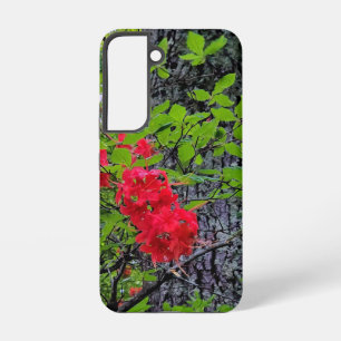 Red Azalea Flowers Samsung Galaxy Case