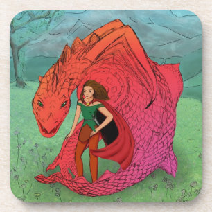 Red Baby Dragon Coaster