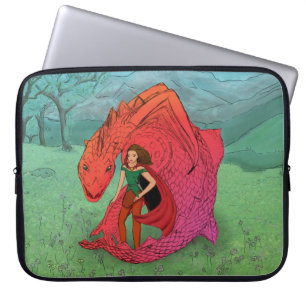 Red Baby Dragon Laptop Sleeve