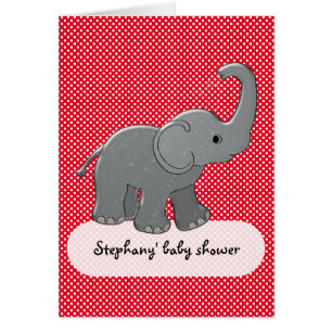 red baby elephant