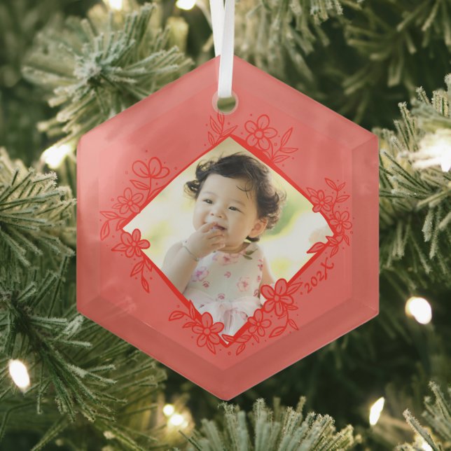 Red Baby's First Christmas Ornaments (Insitu)