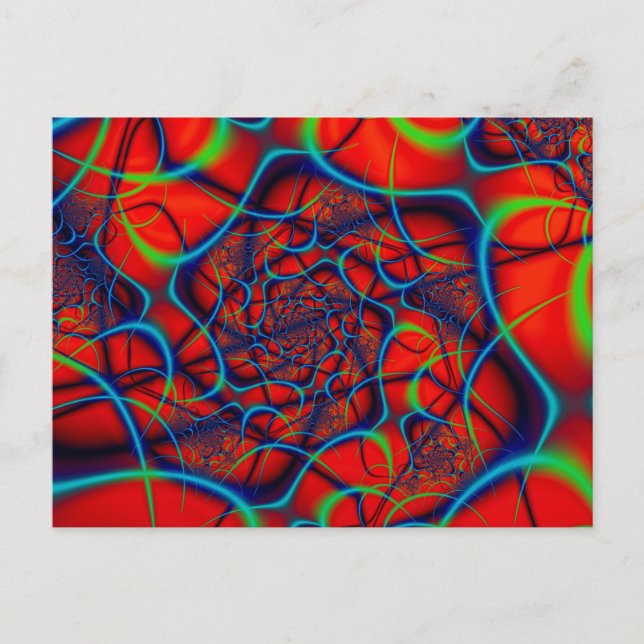 Red Background Postcard (Front)