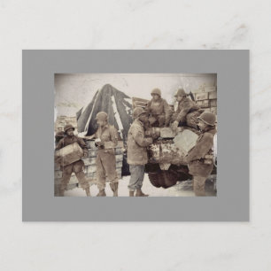 Red Ball Express Supply Convoy Postcard