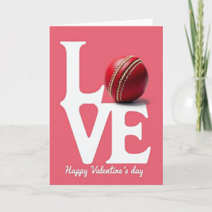 Red Ball Love Valentines Day Card
