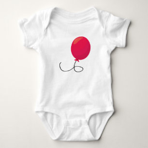 Red Balloon Baby Bodysuit