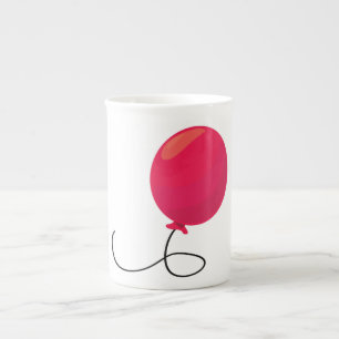 Red Balloon Bone China Mug