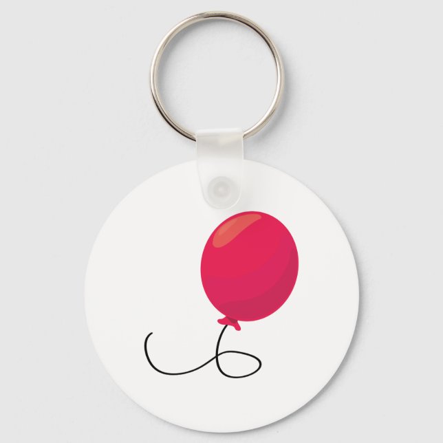 Red Balloon Key Ring (Front)