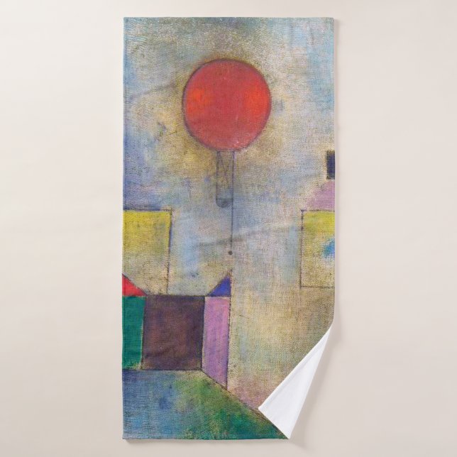 Red Balloon, Klee Bath Towel (Bath Towel)