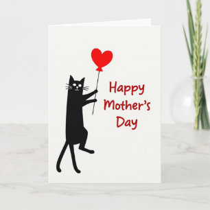 Red Balloon Mothers Day Card