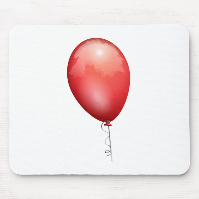 Red Balloon Mouse Mat (Front)