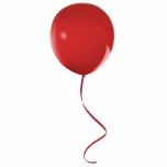 Red Balloon Ornament Photo Sculpture Decoration<br><div class="desc">Acrylic photo sculpture ornament of a bright red balloon tied with a red ribbon. See matching acrylic photo sculpture pin,  magnet and sculpture. See the entire Birthday Ornament collection in the SPECIAL TOUCHES | Party Favors section.</div>