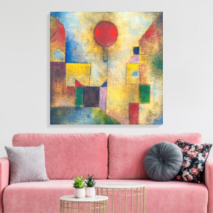 Red Balloon Paul Klee Canvas Print