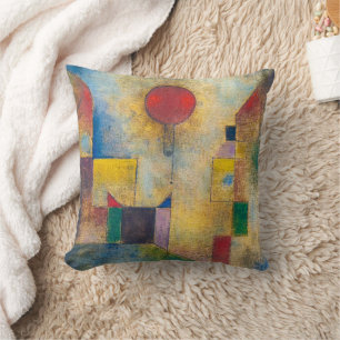 Red Balloon   Paul Klee   Cushion