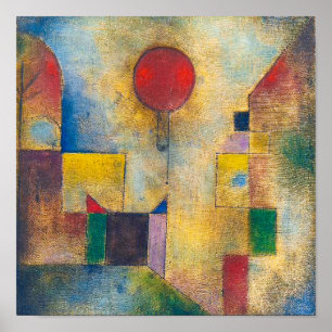 Red Balloon Paul Klee Poster