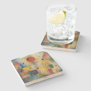 Red Balloon   Paul Klee   Stone Coaster