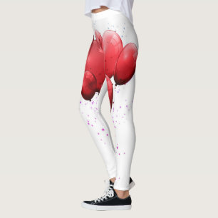 Red- Balloon   Zazzle_Growshop. Leggings