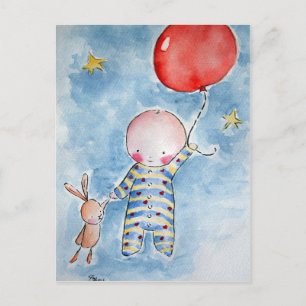 Red Baloon Postcard