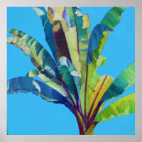 Red Banana Tree, from original oil painting