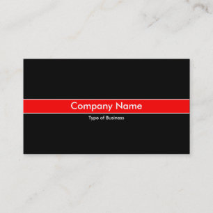 Red Band - Black Business Card