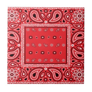 Red bandana paisley bandanas country rap hip hop f tile