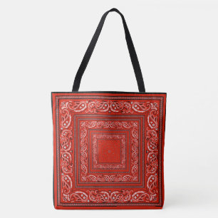 Red Bandanarama Tote Bag