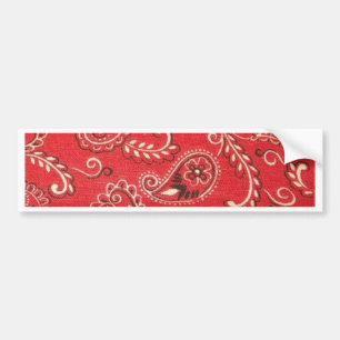 Red Bandanna Bumper Sticker