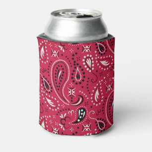 Red Bandanna Can Cooler