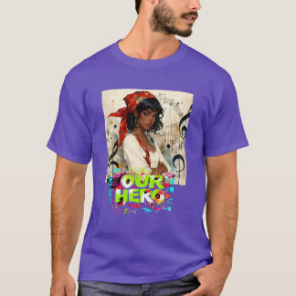 Red Bandanna Girl Music Concert Our Hero T-Shirt