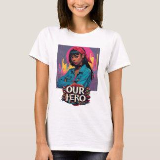 Red Bandanna Girl Our Hero Music Concert T-Shirt