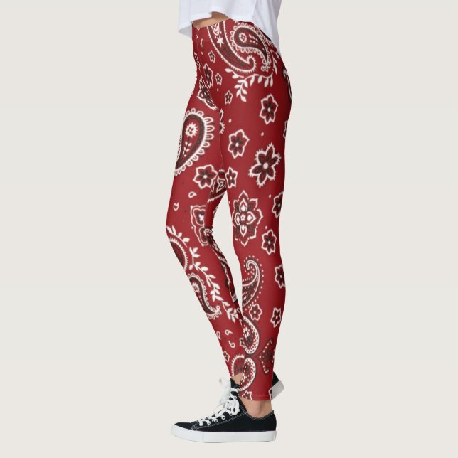 red bandanna leggings (Left)