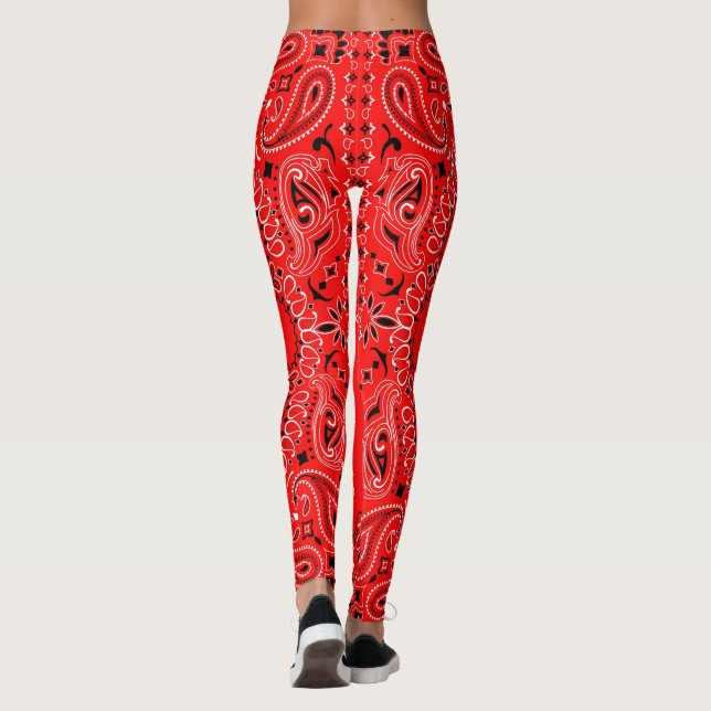 Red Bandanna Leggings (Back)